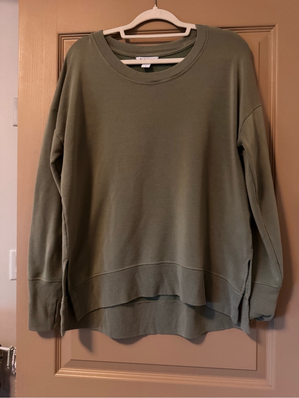 Athleta Olive Green Crewneck Sweatshirt